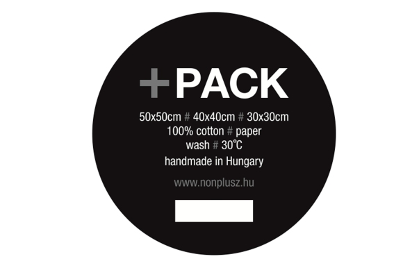 + PACK // sacks and lamps // Material: washable cellulosa fibre